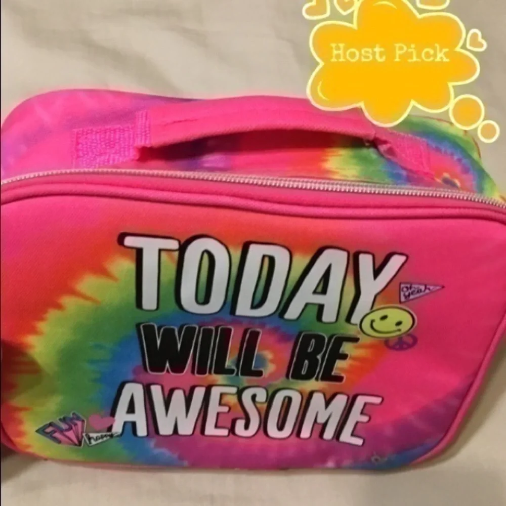 Justice Girls tie dye lunchbox